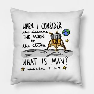 Apollo 11 Bible Verse (Buzz Aldrin) Pillow