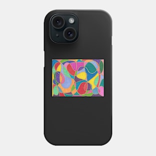 Vibrant Watercolour Doodle Phone Case