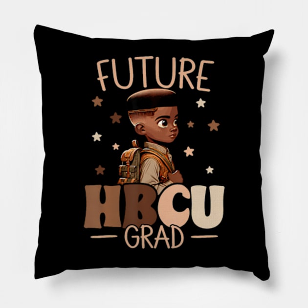 Future HBCU Grad History Black Boy Graduation HBCU Pillow by Eduardo