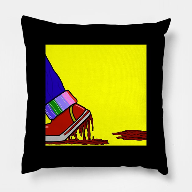 Chucky Leaving - Child's Play Pillow by GiantAlienMonster