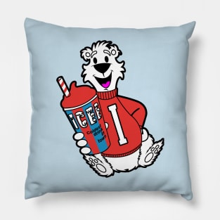 Icee Drink Bear Mascot Pillow