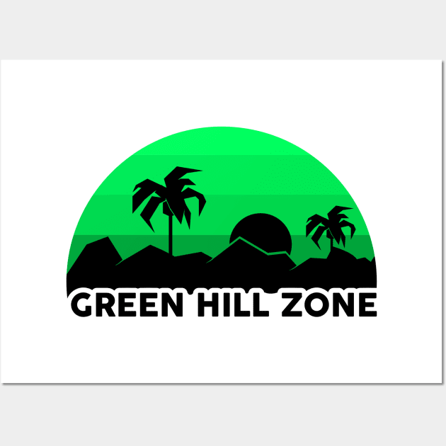 Sonic - Green Hill Zone Poster Emoldurado, Quadro em