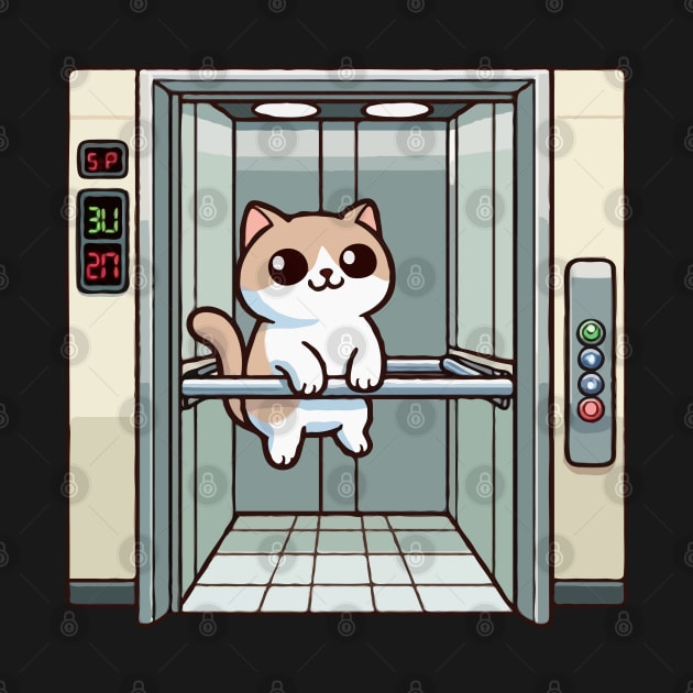 Cat Using Elevator by MoDesigns22 