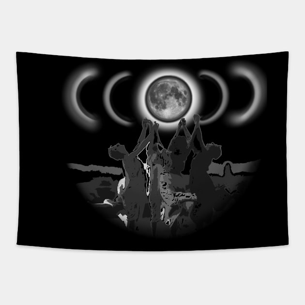 Dancing witches Tapestry by AUMJ