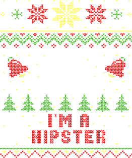 I'm Not Santa I'm A Hipster Ugly Christmas Sweater Style Magnet