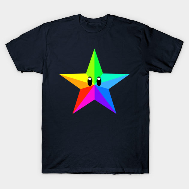 Rainbow Star Super Mario T Shirt Teepublic