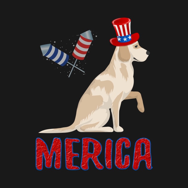 labrador retriever Merica 4th of July T shirt Kids Dog Puppy by Trendy_Designs