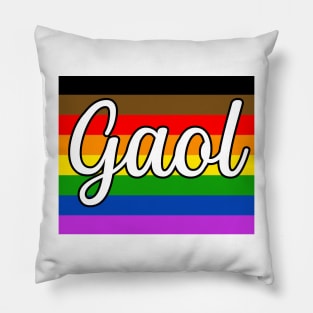 Pride flag gaol, Scottish Gaelic word for love Pillow