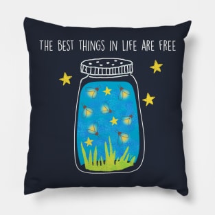 Fireflies at night Pillow