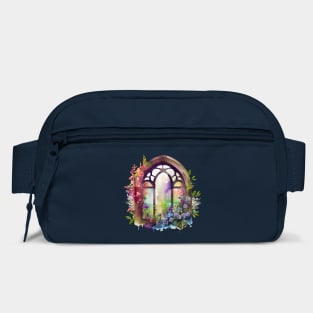 Rainbow Floral Church  Window Bag