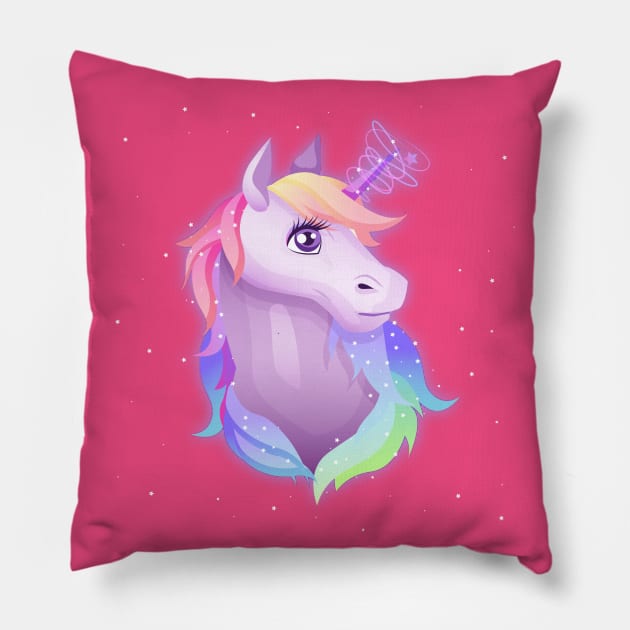 Unicorn Pillow by Mako Design 