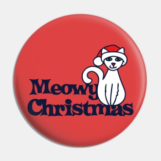 Meowy Christmas Pin