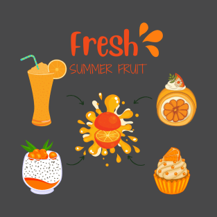 Orange Fresh Summer Fruit T-Shirt