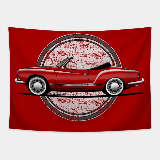 The beautifull german classic convertible Tapestry by jaagdesign