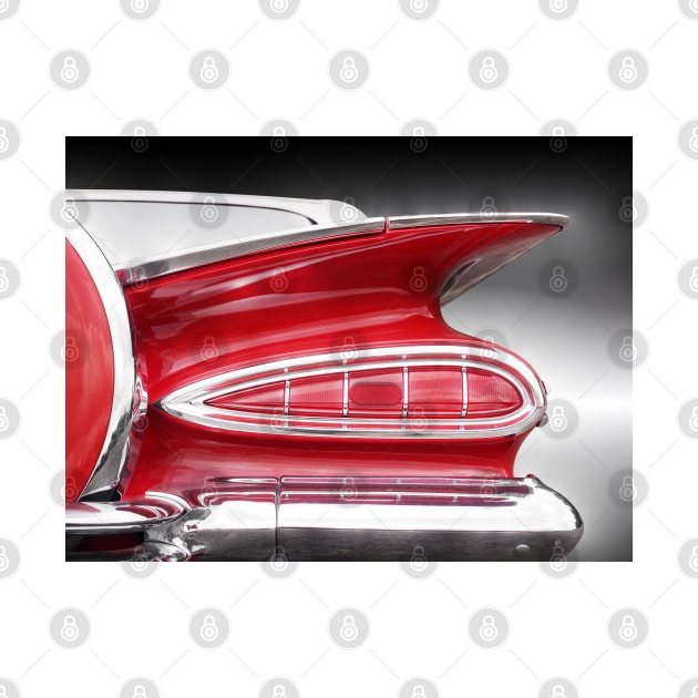 American classic car Impala 1959 Tail fin by Beate Gube