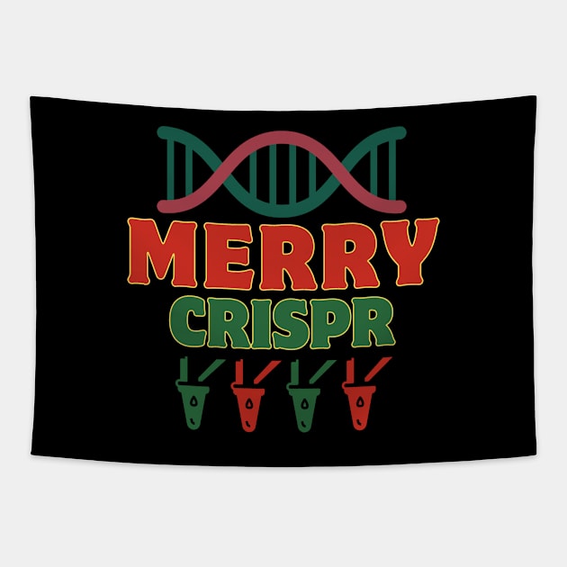 Merry Crispr! Christmas time, biotechnology, pcr Tapestry by Pattyld