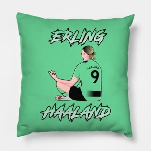 Haaland #9 Meditation/Zen Pose MC 22 Football Celebration Pillow