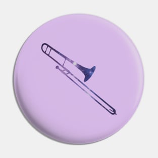 Space Trombone Pin