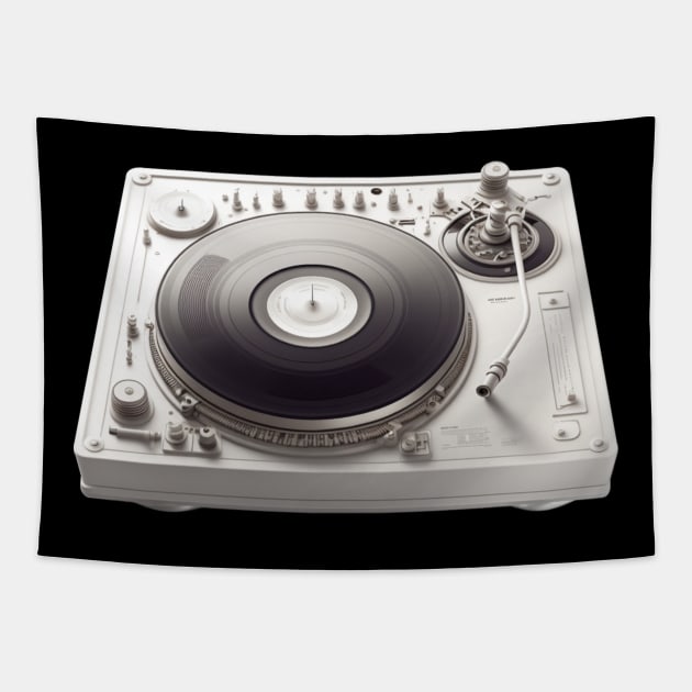 Vintage Turntable in Action Tapestry by About Passion