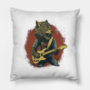 The wolf plays guitar Pillow