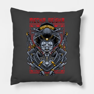 Mecha Geisha Pillow