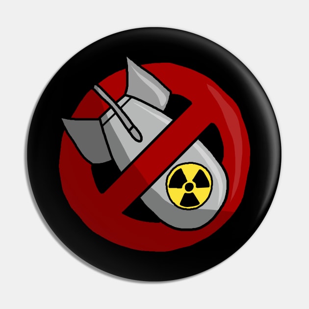 No Nuclear Weapons Pin by valentinahramov