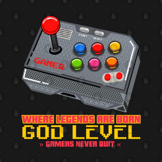 Gamers Never Quit by ThatNoviceIllustrator