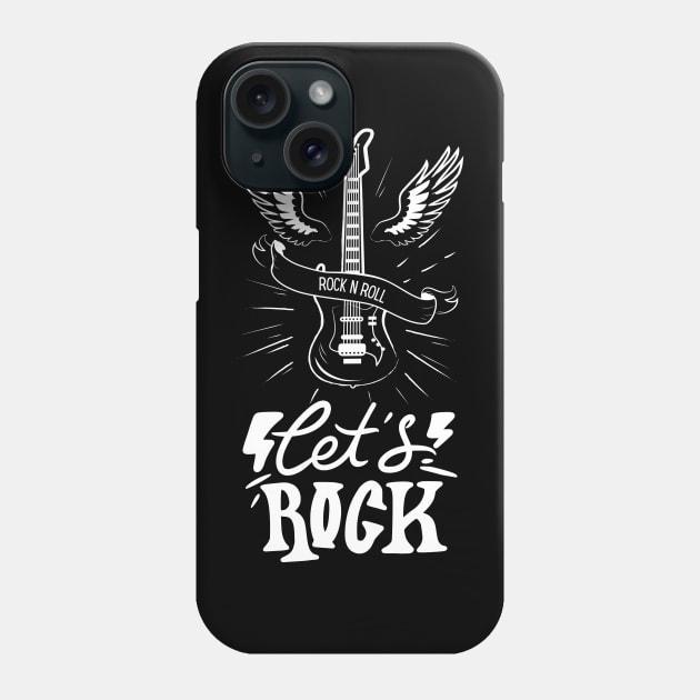 Let's Rock Phone Case by Norse Magic