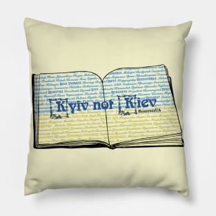 Big book Kyiv not Kiev #correctUA Pillow