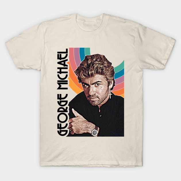 George Michael 80s Icon Retro FanArt Tribute - George Michael - T-Shirt