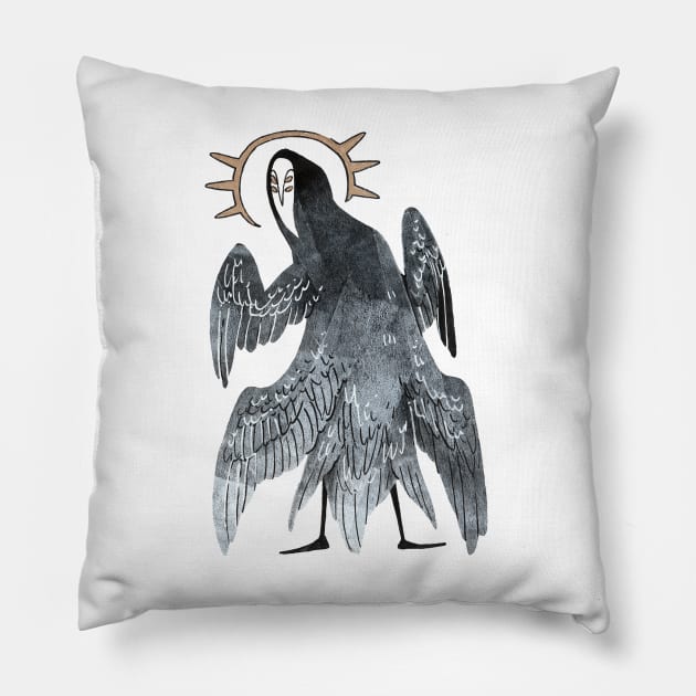 Angelic Mothman Pillow by paristandard