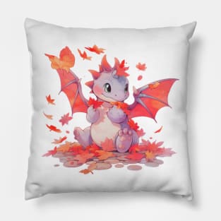 Autumn Leaf Dragon Pillow