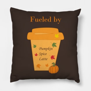 Fueled by Pumpkin Latte Pillow