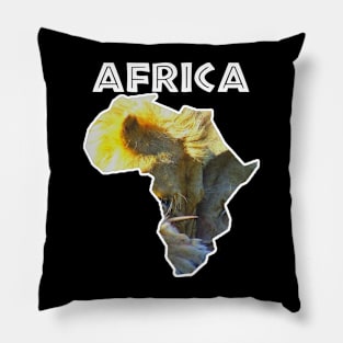 African Wildlife Continent Lion Pillow