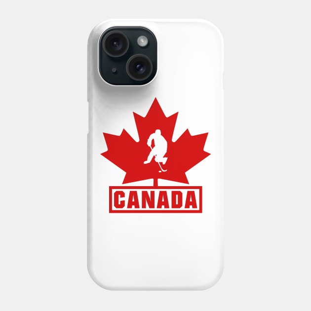 Hockey Canada Phone Case by colorsplash