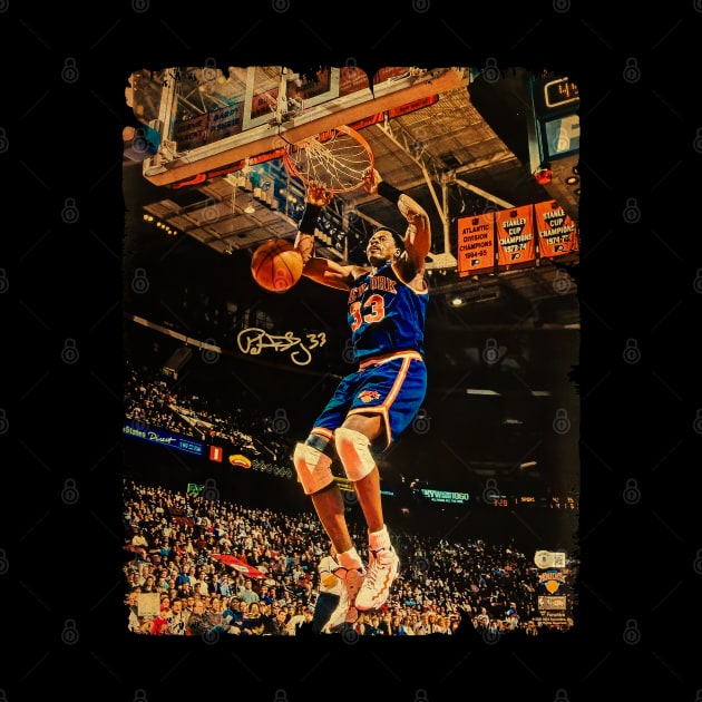 Patrick Ewing - Vintage Design Of Basketball by JULIAN AKBAR PROJECT