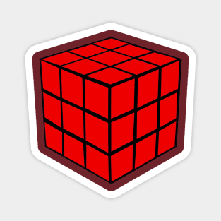 Red Cube Magnet