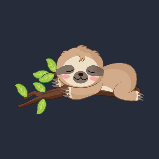 cute baby sloth by hatem