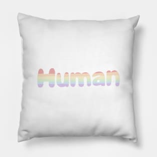 Human LBGTQ pride Pillow