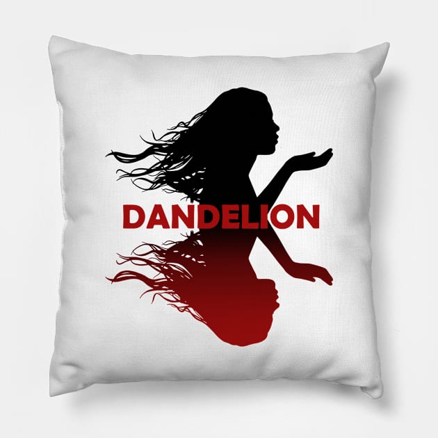 Dandelion Reflection Pillow by JackKinsley