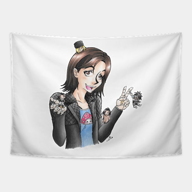 Alita Gang Tapestry by KranberriJam