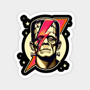 Bowie Frankenstein - Retro Ziggy Stardust Magnet