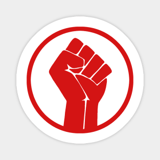 Raised fist - Red Magnet