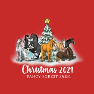 Fancy Forest Farm • Christmas 2021 • White Text T-Shirt