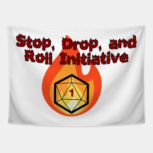 Stop, Drop, and Roll Initiative - Roll for Your Life Tapestry