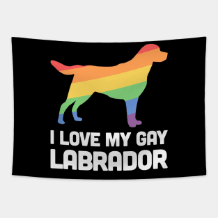 Labrador - Funny Gay Dog LGBT Pride Tapestry