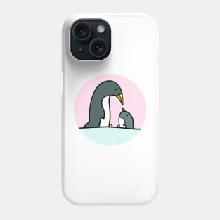 Penguin couple - kiss Phone Case