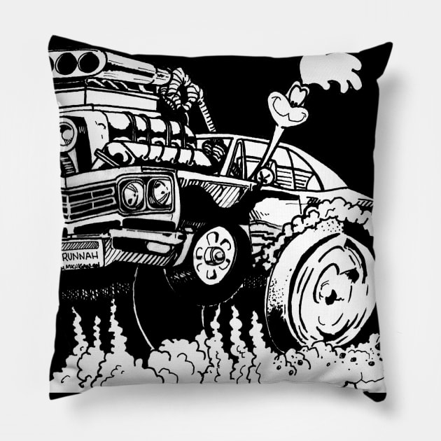 Road Runnah Pillow by PhoneticTees