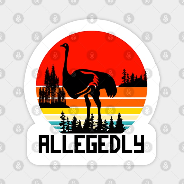 Allegedly Ostrich Magnet by alexwestshop