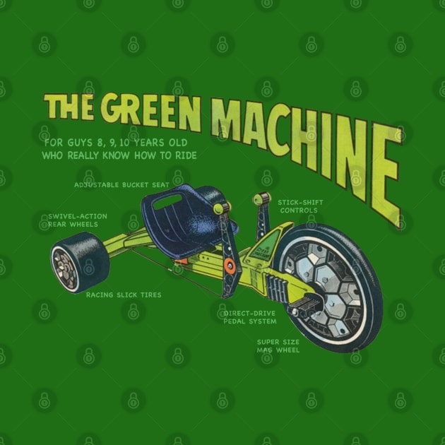 Green Machine Big Wheel '77 by GeekGiftGallery